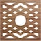 Ekena Millwork Chevron Wood Fretwork Pierced Ceiling Medallion, Walnut, 38"OD x 9 7/8"ID x 3/8"T CMWP38X38X0375CHWA - alternate 1